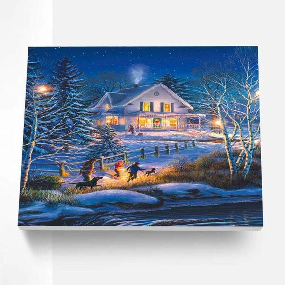 Paint By Numbers Kit All is Bright 2 - Picture 3 of 4